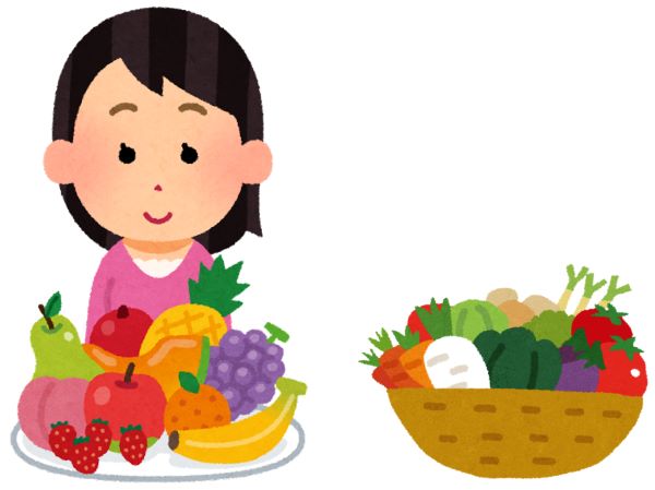 Chị Abe thích ăn rau và trái cây