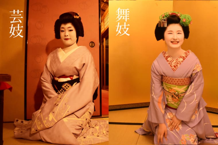 Sự khác biệt rõ rệt về trang phục của Geisha và Maiko